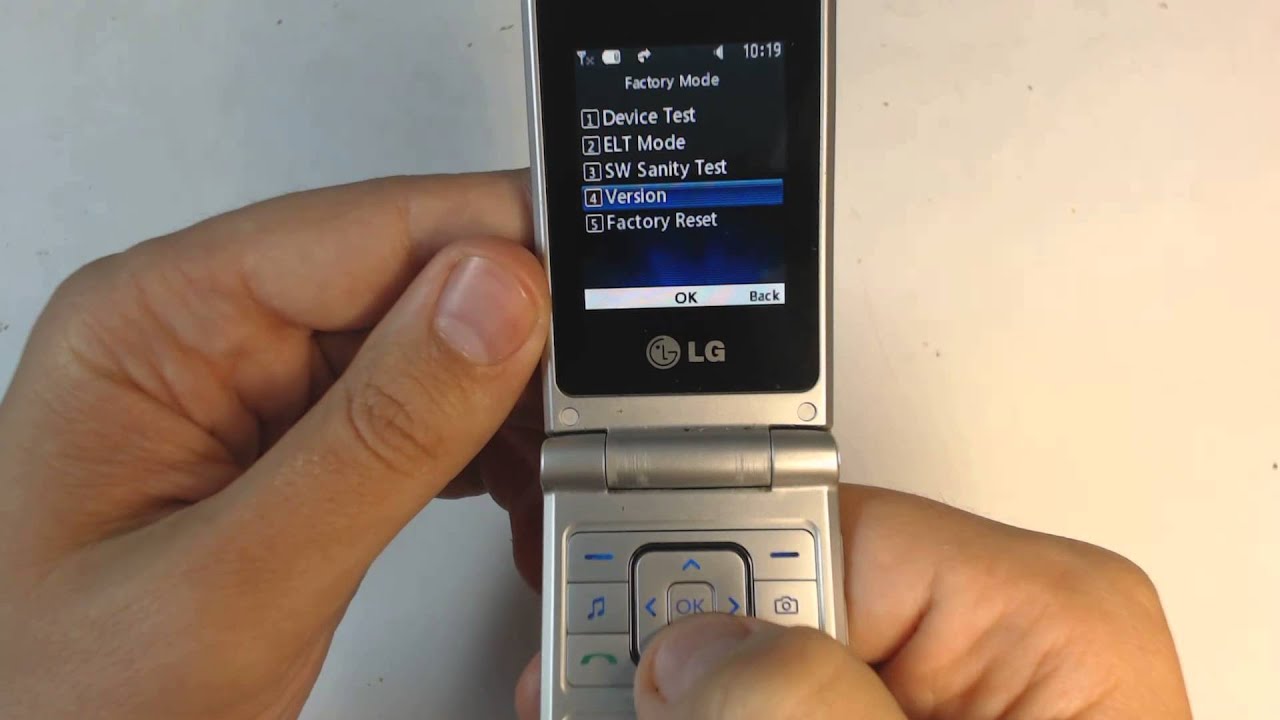 Lg A133 factory reset - YouTube