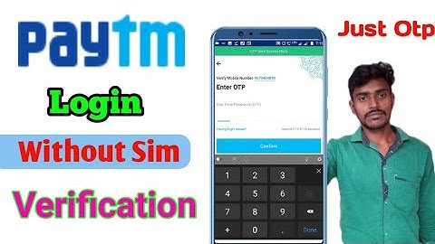 #9 How To Login Paytm Without SIM Card |🔥 registered Phone New Update App | Login Issu SIM Card🤑🤑