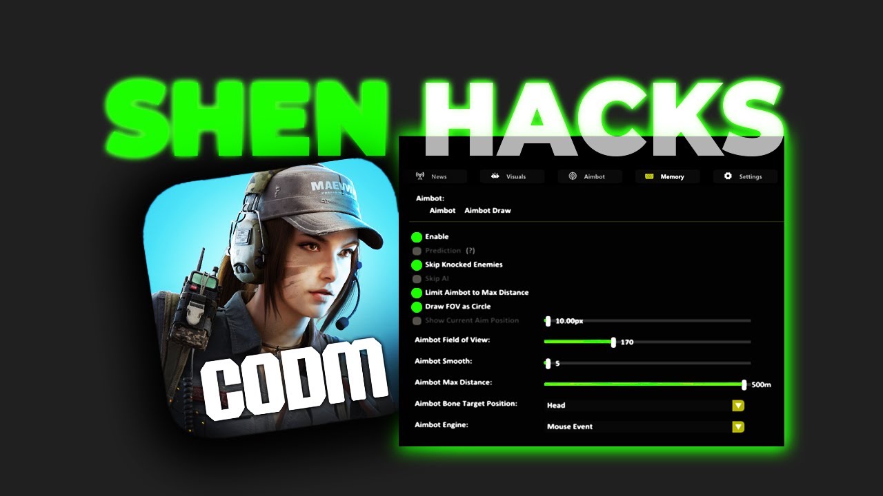 "Shen Hack" Call of Duty Mobile Hack - ESP, Aimbot, Fast Reload and more! 2025