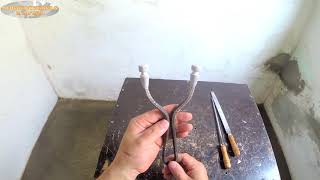 Aprenda como fazer um cabo de ferro para seu estilingue e o passo a passo para fazer seu estilingue.
