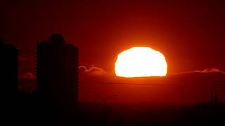 Winter Solstice Sunrise Alignment With Mountain Viewed From NDG Thursday December 21 2023 EMR 4549