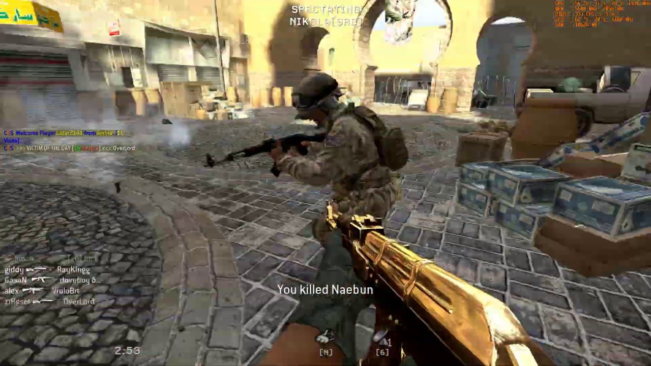 Call of Duty 4 MW cheater on COD4X v1.8 server - YouTube