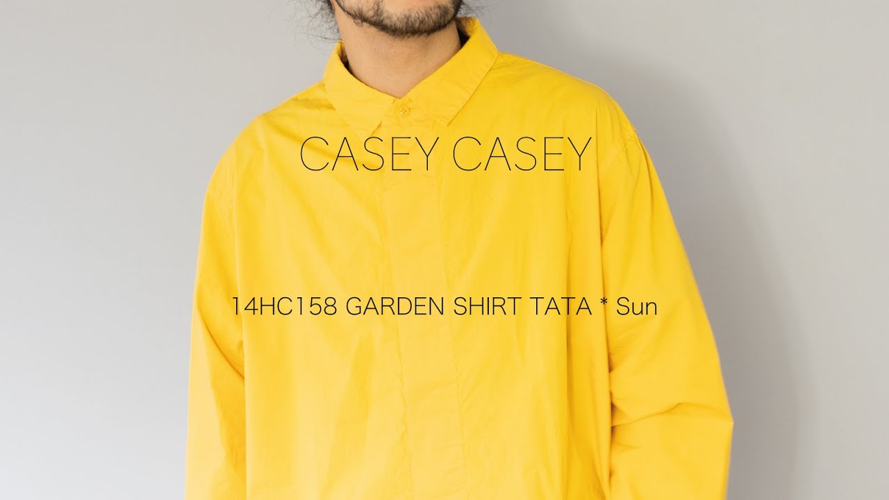 CASEY CASEY 14HC158 GARDEN SHIRT orange｜トップス