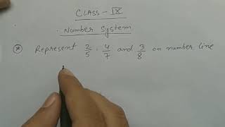 How to represent rational number on number line.