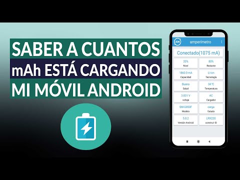 ¿Cómo saber a cuantos mAh está cargando mi móvil ANDROID?