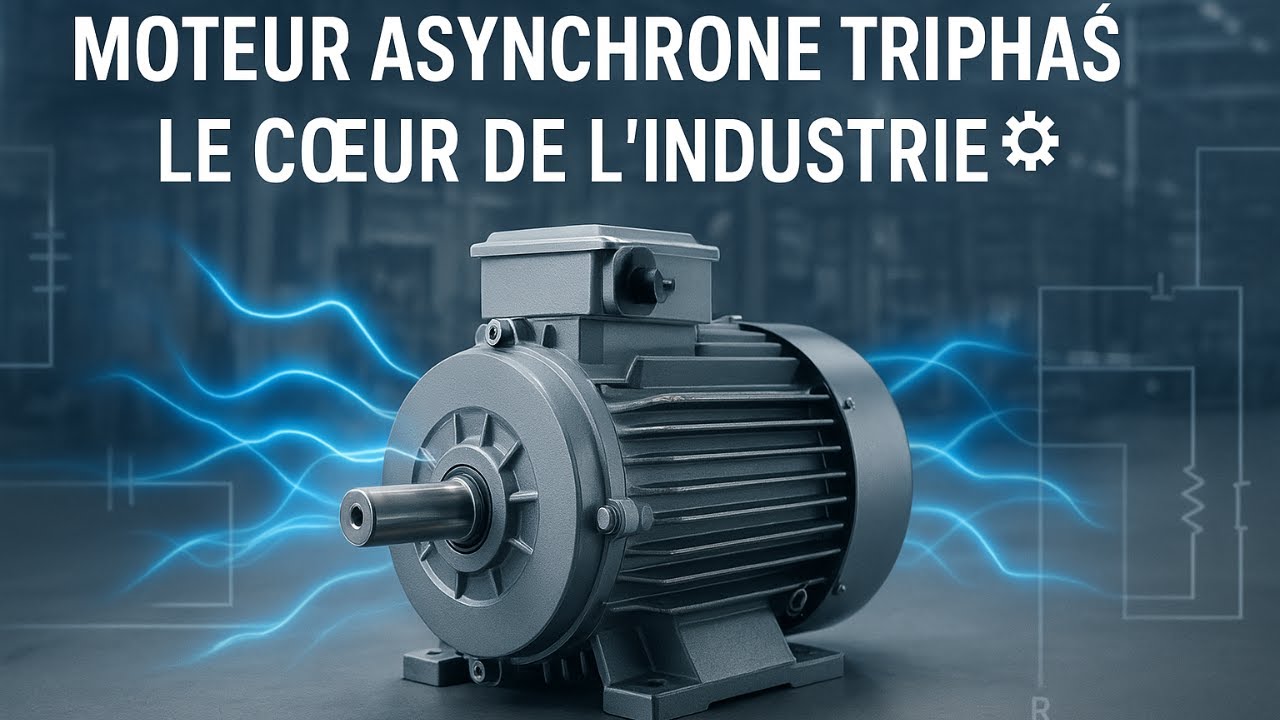 Moteur asynchrone triphasé  définition, fonctionnement et importance en industrie ⚙️