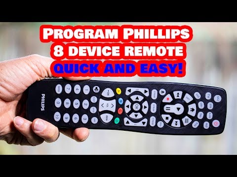 Program THIS Philips 8 Device Universal Remote To ANY Device!