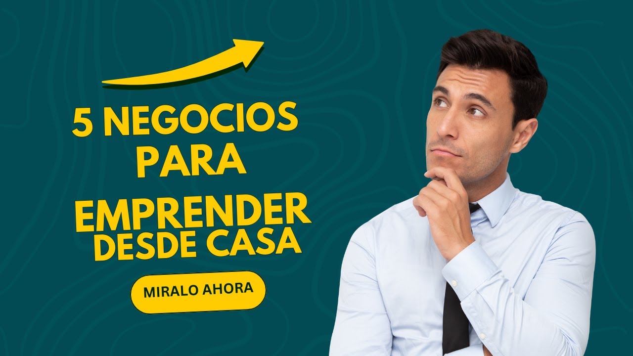 5 negocios en linea que puedes emprender desde casa - YouTube