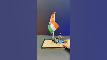 Flag Hoisting use Arduino Uno #sciencproject #arduino #experiment #arduinoprojects #26january #diy