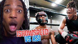B LOU Reacts To IShowSpeed vs KSI Boxing Match!