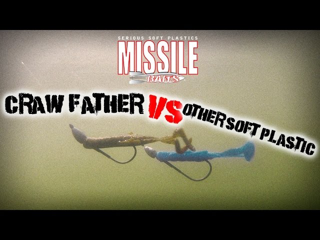 Missile Baits - Craw Father vs. Other Soft Palstic Under Water Test 