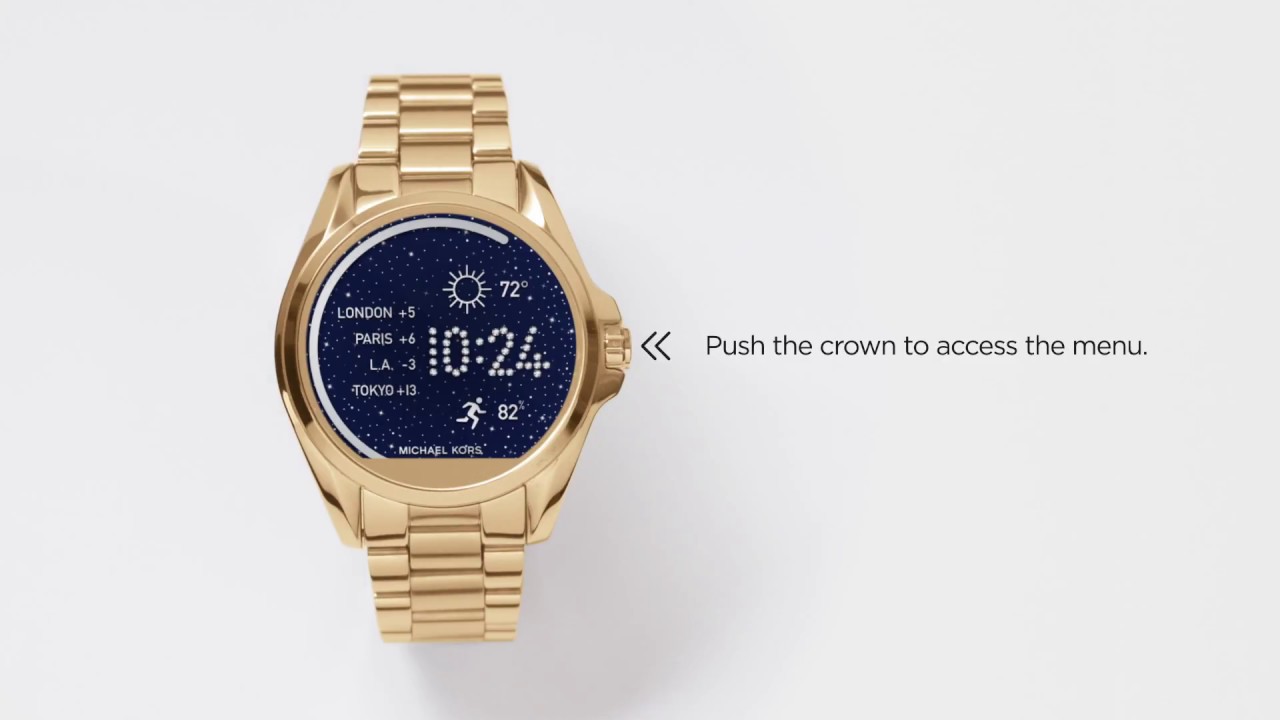 can michael kors smartwatch text