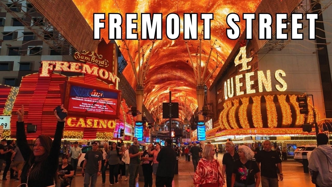 Walking Glitter Gulch! Fremont Street Experience Walking Tour March 2026