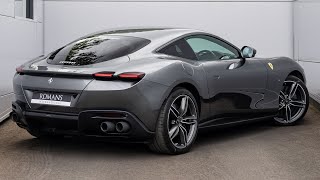 2023 Ferrari Roma - Grigio Silverstone - Walkaround + Engine & Exhaust Sound