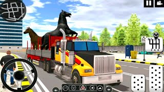 truk muatan hewan kebun binatang 🚧 wild animal transporter truck simulator -Android Gameplay screenshot 2