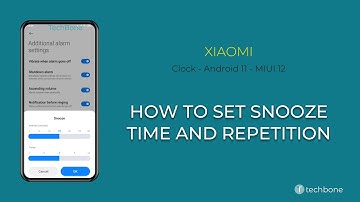 How to Set Snooze time and Repetition - Xiaomi - Clock App [Android 11 - MIUI 12]