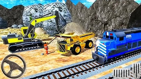 City Train Track Construction Simulator - Builder Games - Heavy Truck Driving - Android GamePlay