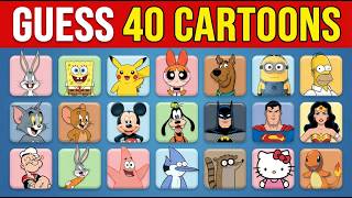 The ULTIMATE Cartoon Character Quiz! Can You Name All 40 CARTOONS Test Your Childhood Knowledge!