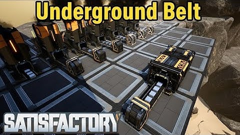 Satisfactory Mod - Modded - Underground Belts