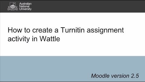 Turnitin for Staff: How to create a Turnitin assignment