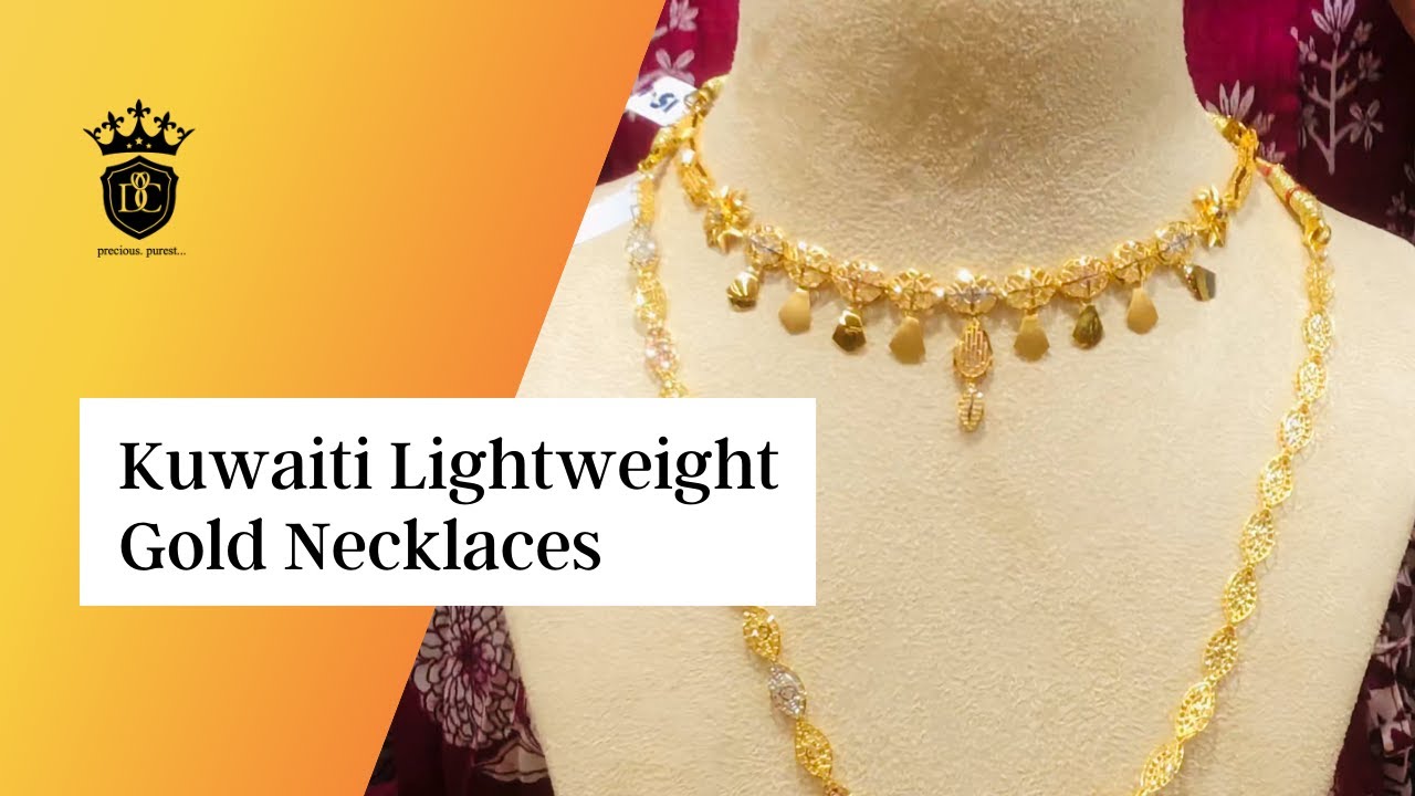 Kuwaiti Style Lightweight Gold Necklaces Designer Jewellery YouTube