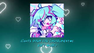 Lights Down Low Instrumental Edit Audio