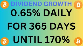 DIVIDENDGROWTH LONG TERM PROJECT RUNNING 651 DAYS ONLINE #bitcoin #crypto