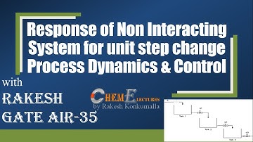 Response of Non Interacting System for unit step change| Process Dynamics & Control |by Rakesh AIR35