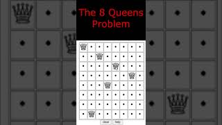 Eight Queens Problem | Daily Chess Puzzle #25 #shorts