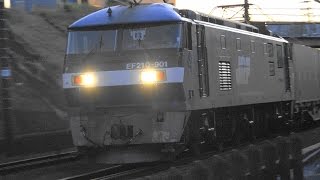 2016,1,9　貨物列車1077レと1050レ EF210-901牽引!!