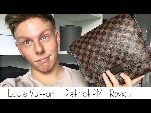 Louis Vuitton Damier Ebene Canvas District Pm in Brown for Men