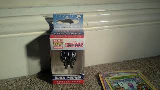 Black panther bobble head keychain