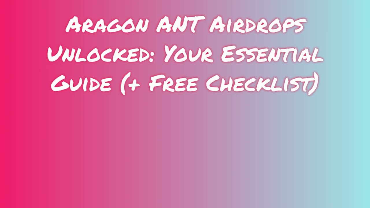 Aragon ANT Is Live - Ready To CLAIM Aragon ANT AIRDROP