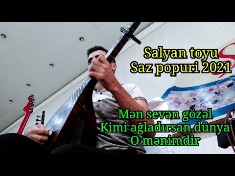 Eziz Salahov Saz Salyan toyu YENİ 2022 - Men seven gozel, Dunya, O menimdir (Popuri)