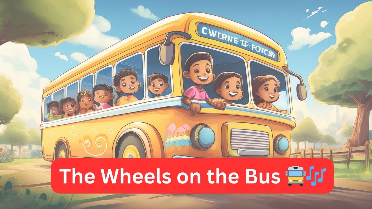 The Wheels on the Bus" | Fun & Colorful 3D Animation for Kids | Sing-Along Video
