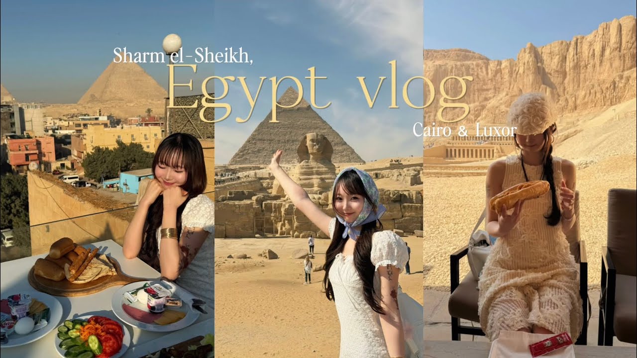 【vlog】エジプト🇪🇬4泊6日/費用公開/シャルムエルシェイク、ルクソール、カイロを回る女子2人旅