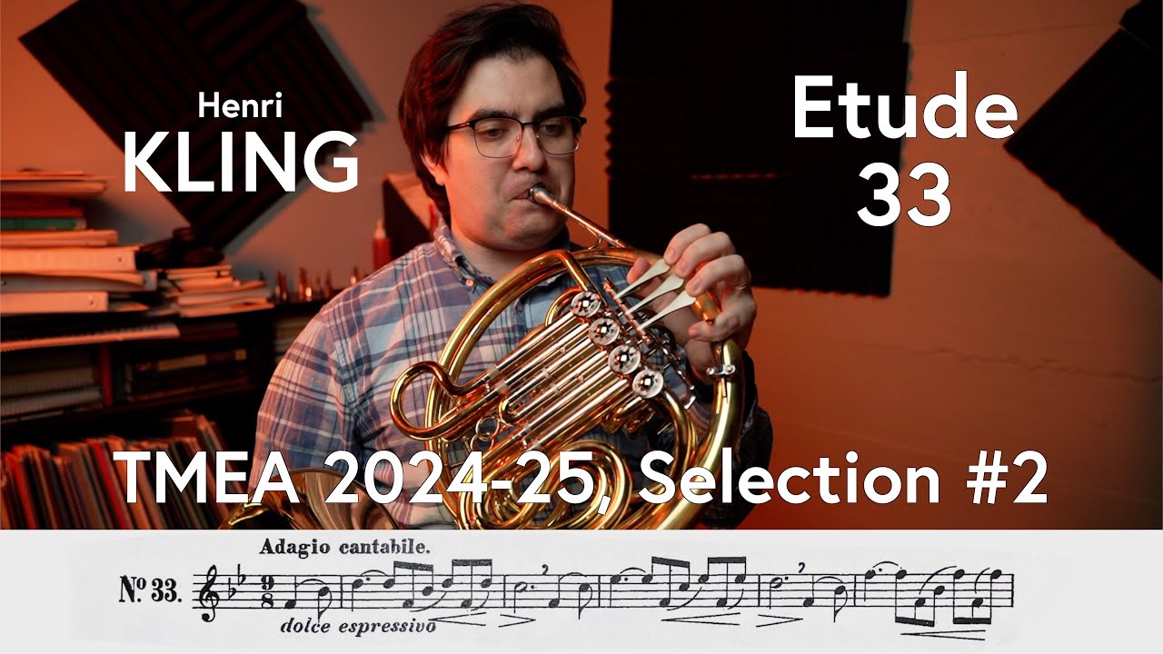 (TMEA All-State 2024-2025 #2) Henri Kling, Etude #33