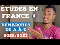 Etudes en france procdure 20222023 les dmarches de a  z sur campus france 