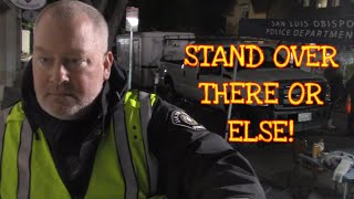 *THREATENED WITH ARREST FOR RECORDING IN PUBLIC* DUI CHECKPOINT IN DT(San Luis Obispo, Ca)