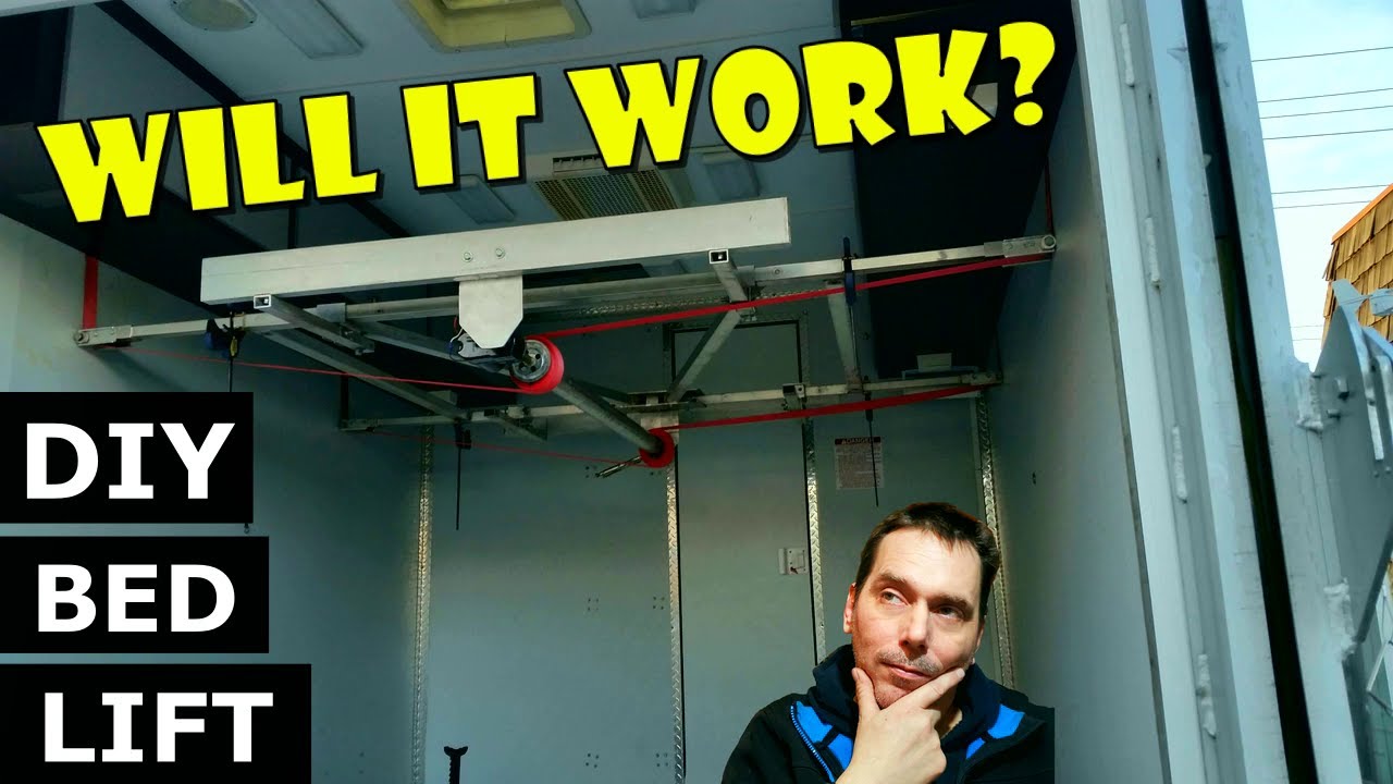 DIY BED LIFT ELEVATOR SYSTEM / Built into Gulfstream RV Endura Toy