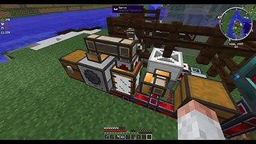 Dual milk and Ink farm in modded Minecraft (with MFR)