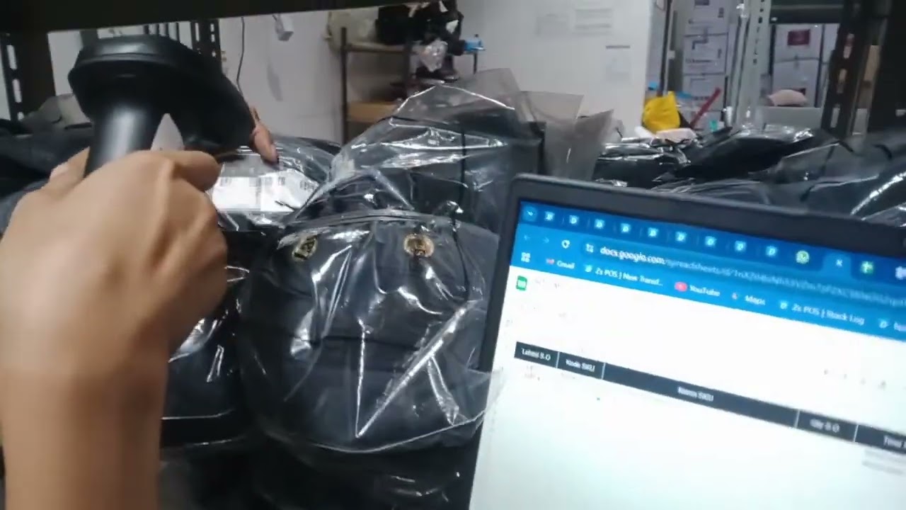 Stock Opname, Scanner Bar Code Reader, Tab.