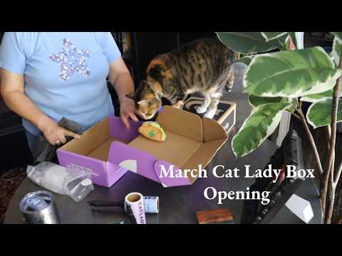 March Cat Lady Box Opening - YouTube