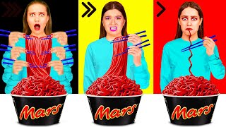 Hızlı, Orta veya Yavaş Yemek Meydan Okumasi | Akıllı Aygıtlar vs Hack'ler Fun Challenge