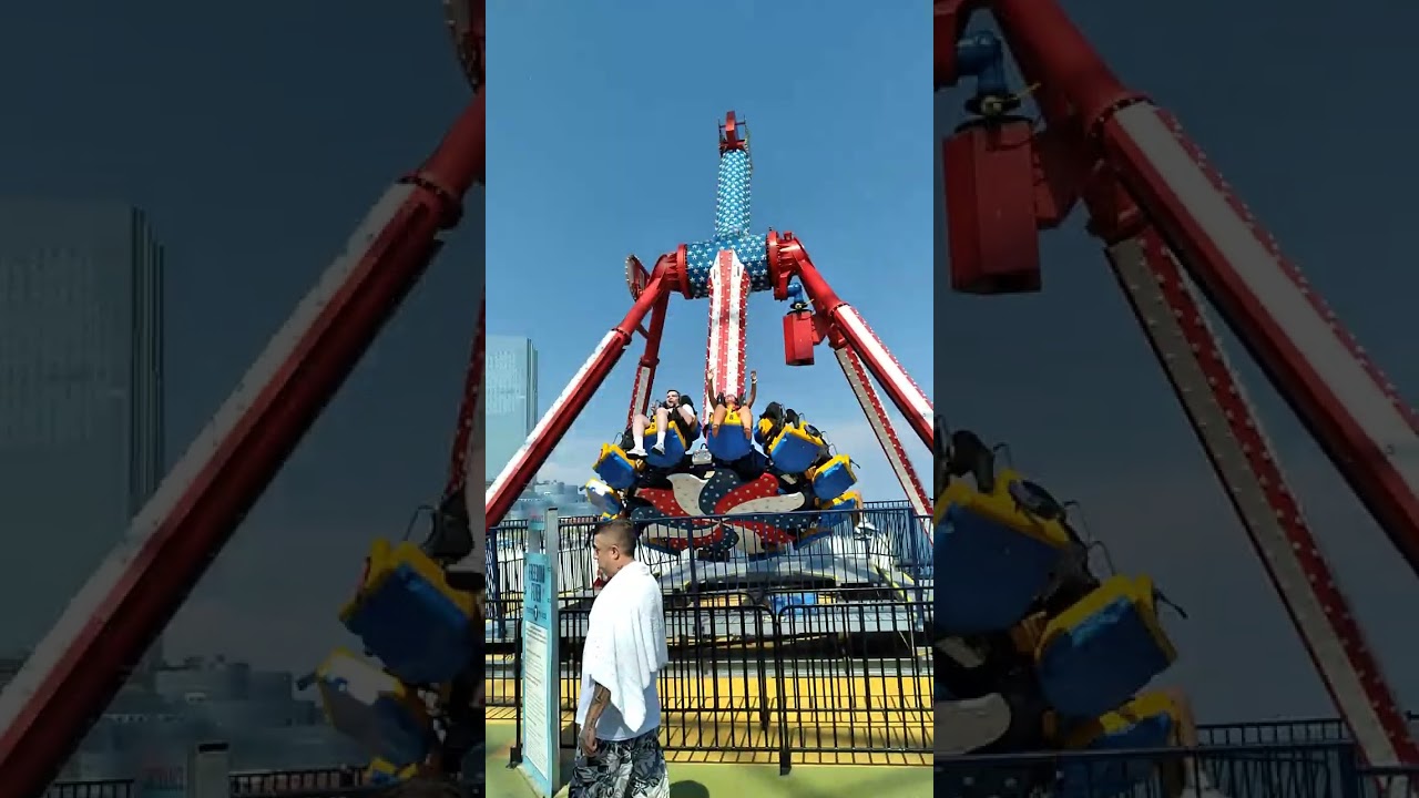 Freedom Flyer ride. Steel Pier. August 12, 2023.