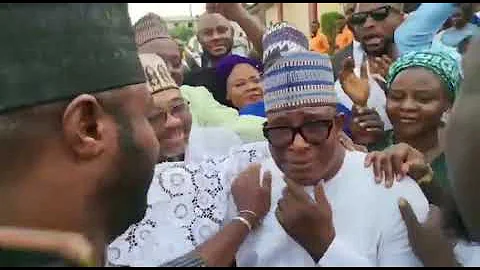 Awwn! Yorua Actor, Adebayo Salami In Tears As Children Gift Him SUV