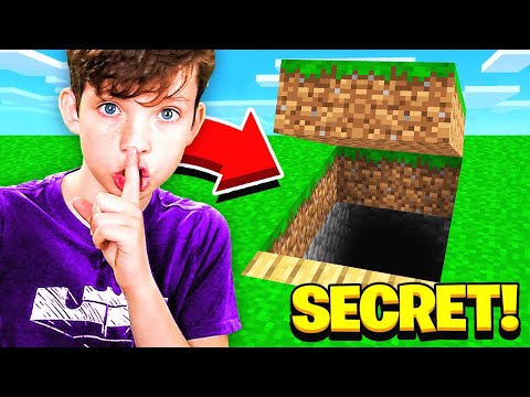 MINECRAFT WHAT'S INSIDE MY LITTLE BROTHER'S *SECRET* MAP...?