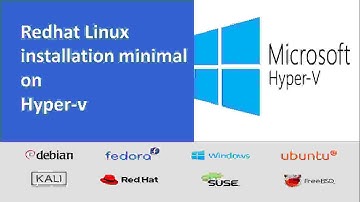 redhat8 linux install minimal on Hyper V