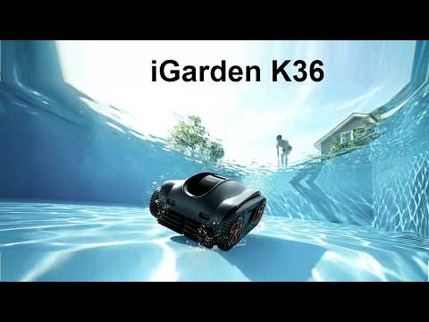 Stop Wasting Hours Each Week Vacuuming Your Pool | Get the iGarden K36 Robot Pool Cleaner!!