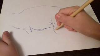 Как научить ребенка рисовать динозавра ❤️ Видео урок по рисованию динозавра